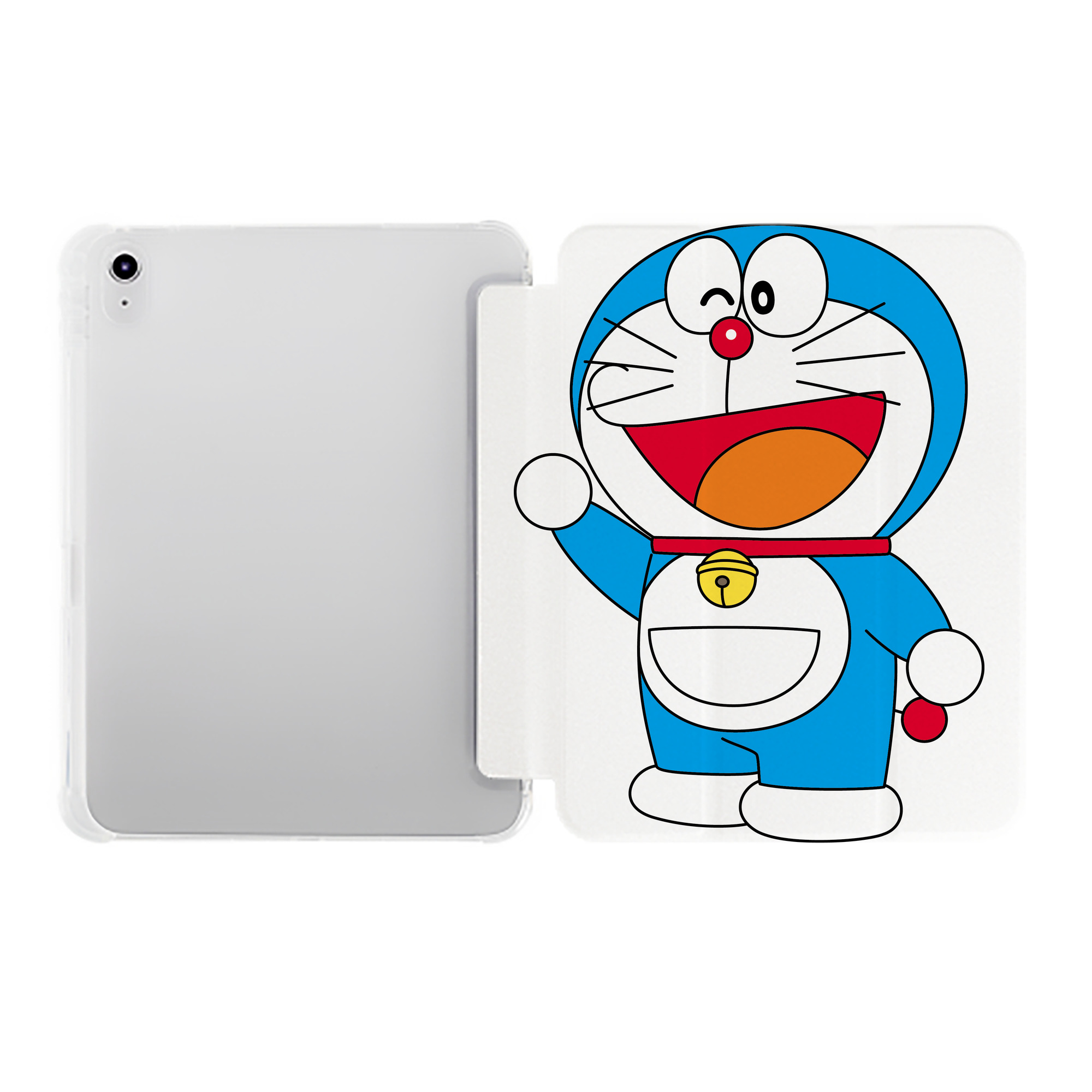 （画像用） ドラえもん Doraemon IPad ケース ペン収納付き 三つ折りスタンド PUレザー×シリコン 対応機種9.5/10.5/10.9インチ